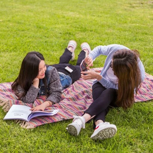 Seat Poncho – Coral Color Combo