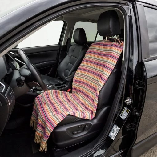 Seat Poncho – Coral Color Combo