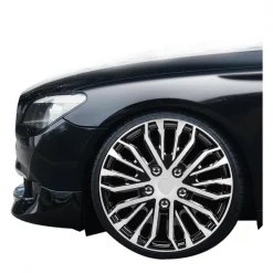 15" Black And Silver Wheel Cover, WH141-15S-B