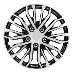 Pilot 16" Black And Silver Wheel Cover, WH141-16S-B
