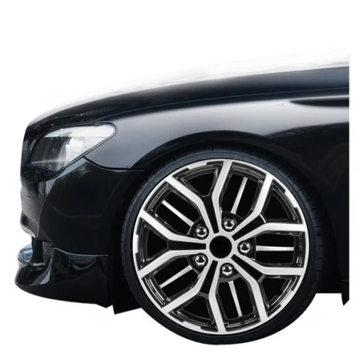 17" Black And Silver Wheel Cover, WH142-17S-B