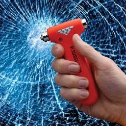 Swiss+Tech BodyGard Auto Emergency Hammer Escape Tool with Glass Breaker, 3-in-1 4 BodyGard Auto Emergency Hammer Escape Tool with Glass Breaker, 3-in-1