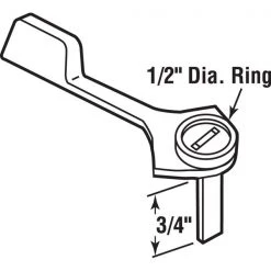 Black Sliding Door Latch Lever