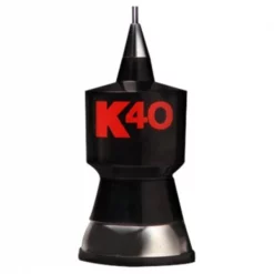 K40 Antennas & Accessories 57.25" Cb Antenna Kit With Stainless Steel Whip, Black W/Red K40 Logo