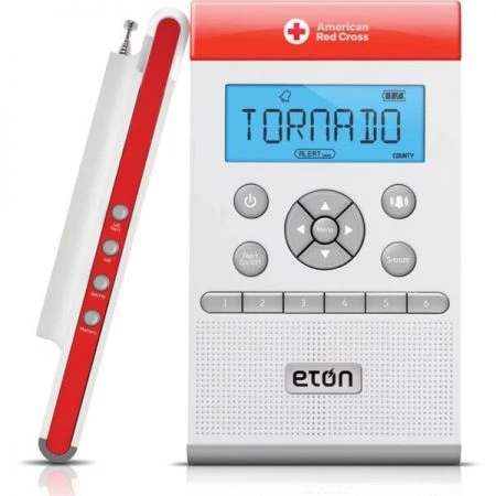 American Red Cross "Zoneguard" Slim, Sleek And Super Advanced Weather Alert Clock Radio