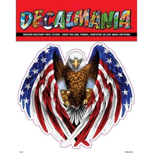 Decal American Eagle 4 6in