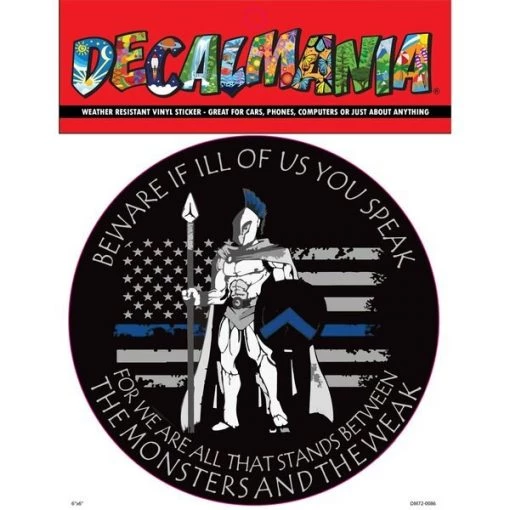 Decalmania Decal Beware Of Ill You Speak 6IN 1 Decal Beware Of Ill You Speak 6IN