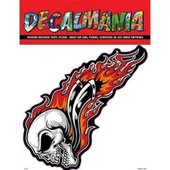 DecalMania - Skull Flame 6in