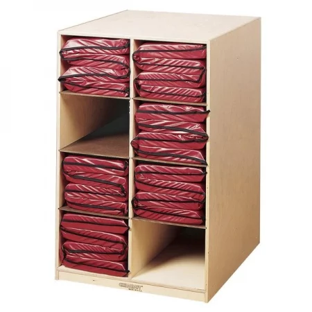 Childcraft Rest Mat Storage Unit, Holds 8 Mats, 25-7/8 x 24-1/8 x 40 Inches
