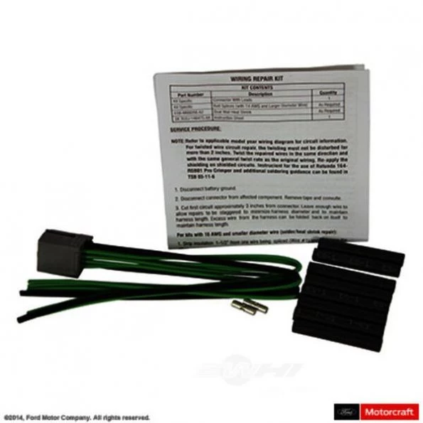 Motorcraft Rear Window Wiper Motor Connector, WPT-1212 1 Rear Window Wiper Motor Connector, WPT-1212