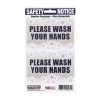 Sunburst Systems Decal Wash Hands 5 in x 8.5 in
