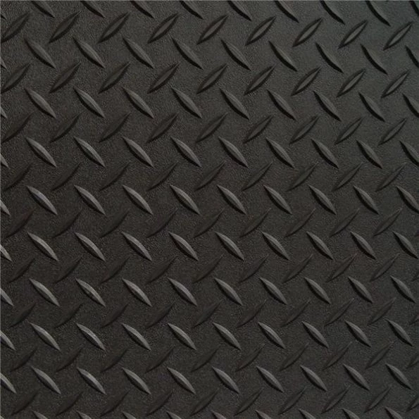 Diamond Deck 84710 7.5 x 10 ft. Black Textured Floor Mat
