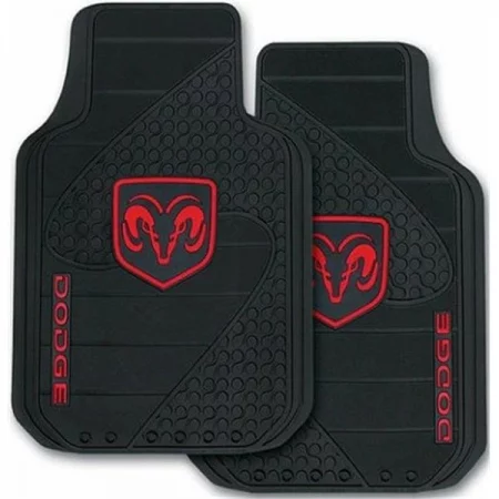 Plasticolor 1599R25 001599 Dodge Ram Logo Floor Mats Gray