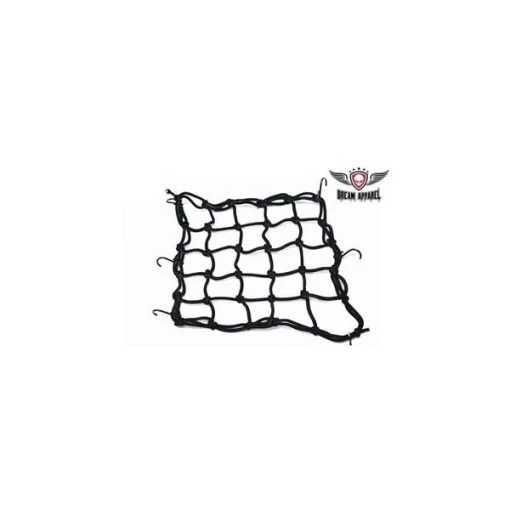 Dealer Leather CN1-BLACK Black Motorcycle Cargo Net