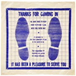 JohnDow Industries JDFM-3-H 18 x 19 in. Plastic Backed Floor Mats - 500 Roll