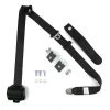 safeTboy 311994 3 Point Retractable Seat Belt with Mount Standard Buckle; Black
