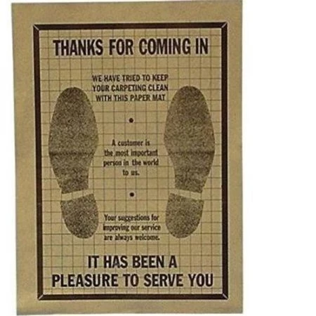 Johndow Industries Inc John Dow Industries JDI-PFM500 Paper Floor Mats - Box of 500