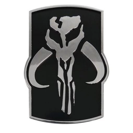 Star Wars dclswmndchrmcar Star Wars Mandalorian Crest Chrome Car Emblem Stickers