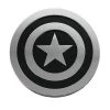 Captain America dclcapshldchrmblkcar Captain America Shield Chrome & Black Car Emblem Stickers