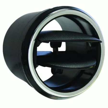 Vintage Air VIN499194 2.70 in. Dia. Double Vane Louver & Bezel; Chrome