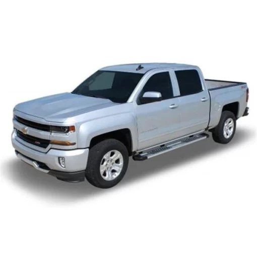 Raptor RAP1786-ALM 6 in. OEM Stainless Steel Running Boards for 2007-2018 Chevy Silverado & GMC Sierra 1500; 2500; 3500 Crew Cab – Aluminum