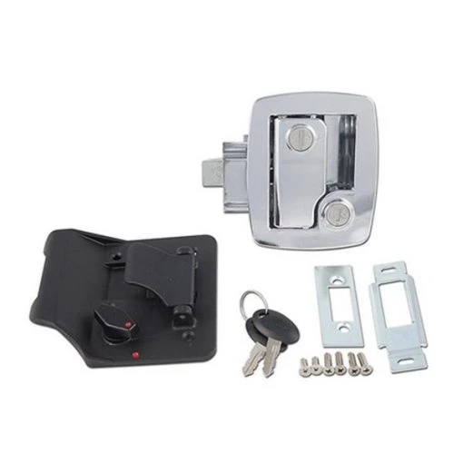 AP Products 1007.1074 Bauer RV Entry Door Lock; Chrome
