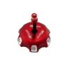 Outlaw Racing 12072 Billet Anodized Gas Fuel Tank Cap With Vent Hose - Red