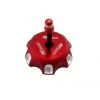 Outlaw Racing 12080 Billet Anodized Gas Fuel Tank Cap With Vent Hose - Red