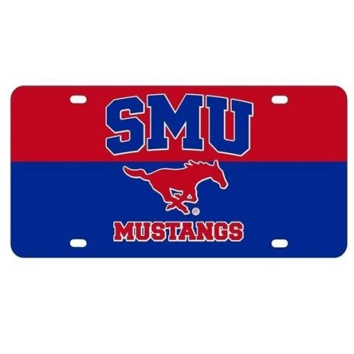 R & R Imports LP-C-SMU19 Southern Methodist University Metal License Plate