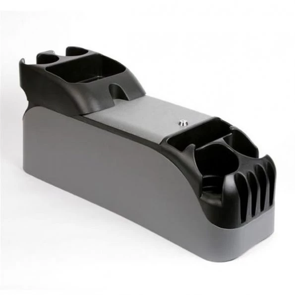 TSI Products 54215 Clutter Catcher- Low Profile Center Console; Grey