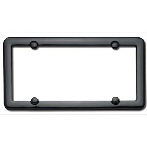 Cruiser Accessories 20650 Nouveau License Plate Frame; Black With fastener caps