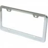 AutoLoc Power Accessories AUTFRAMEC1 Bright Chrome License Plate Frame with Bolts and Caps