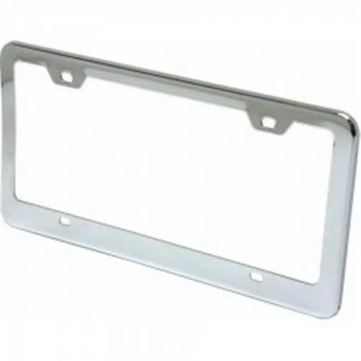 AutoLoc Power Accessories AUTFRAMEC1 Bright Chrome License Plate Frame with Bolts and Caps