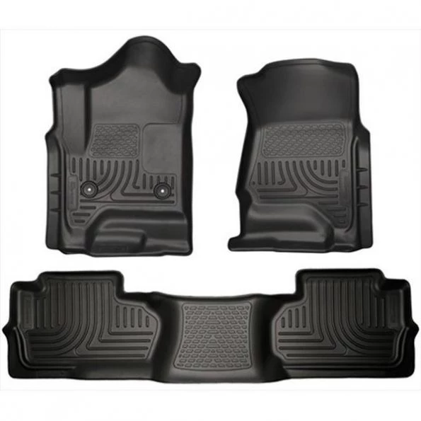 Husky Liner 98241 Weatherbeater Series Thermoplastic Olefin Front & 2Nd Seat Floor Liners