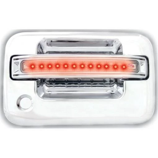 IPCW FLR04CF Ford F150; F250 Ld 2004 – 2008 LED Door Handle; Front; Chrome Red Led; Clear Lens 2Ps. Per Set
