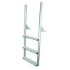 JIF MARINE EFLSNW4 4-Wide Step Dock Ladder Anodized Aluminum