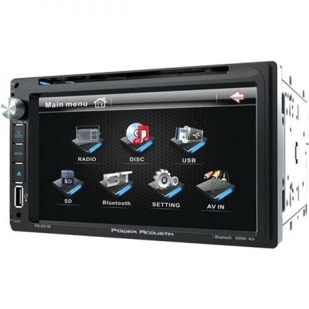 Power Acoustik PD 651B Double-DIN In-Dash LCD Touchscreen DVD Receiver