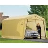 ShelterLogic 62681 10X15x8 Auto Shelter 1-.38 in. 4-Rib Peak Style Frame Sandstone Cover
