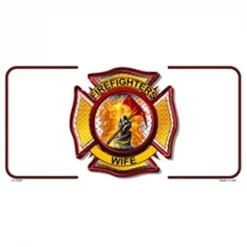 Smart Blonde LP-2359 Firefighters Wife License Plates Tags
