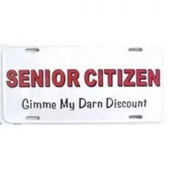 Smart Blonde LP - 280 Senior Citizen Discount License Plate - A7812