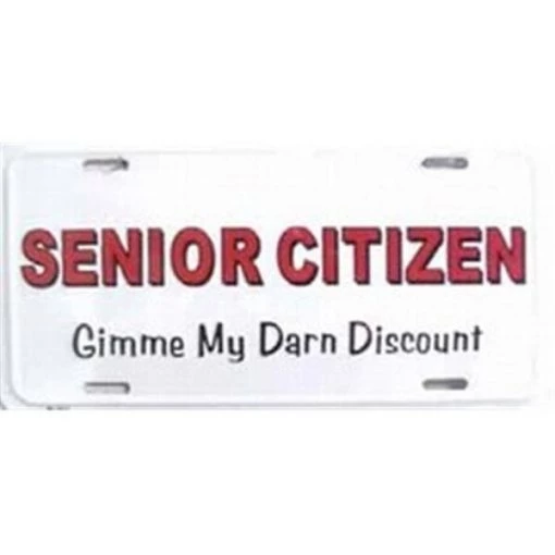 LP – 280 Senior Citizen Discount License Plate – A7812