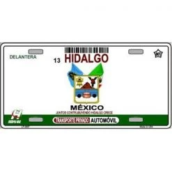 Smart Blonde LP-4807 Hidalgo Mexico Novelty Background Metal License Plate