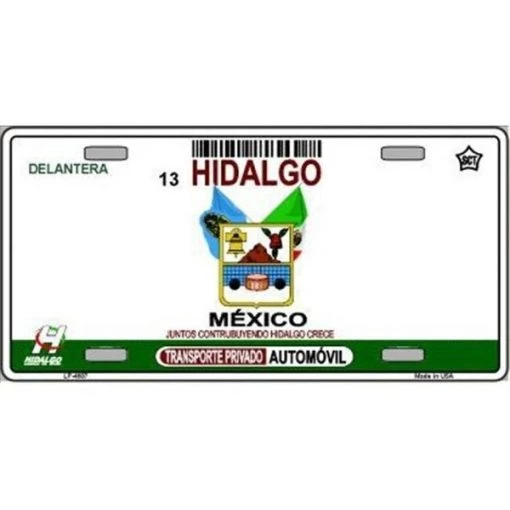Smart Blonde LP-4807 Hidalgo Mexico Novelty Background Metal License Plate