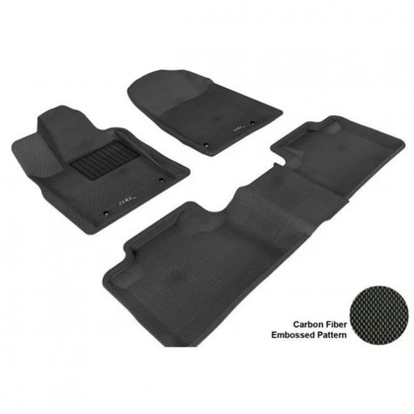 3D MAXpider L1JP00501509 JEEP GRAND CHEROKEE 2013-2014 KAGU BLACK R1 R2 BENCH SEAT (2 POSTS ON PASSENGER) Floor Mat