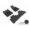 U-Ace, Inc U Ace L1NS08301509 3D Maxpider Complete Set Custom Fit All-Weather Kagu Black Floor Mat for 2015-2016 Nissan Murano Models