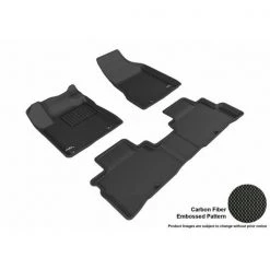 U Ace L1NS08301509 3D Maxpider Complete Set Custom Fit All-Weather Kagu Black Floor Mat for 2015-2016 Nissan Murano Models