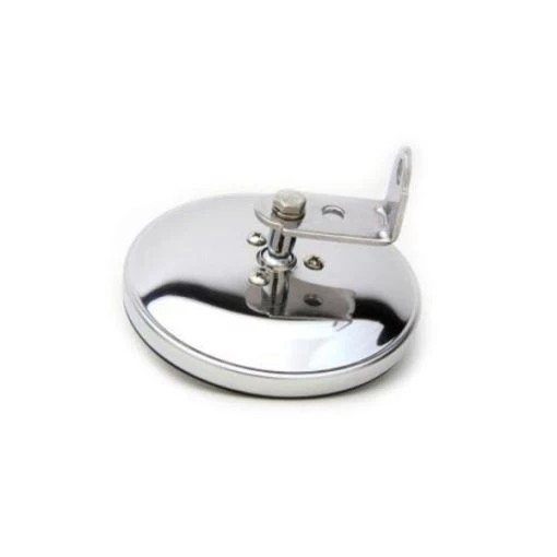 5" Convex Hd Abs Chrome Center Mount