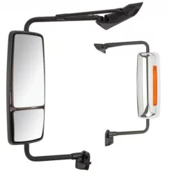 Velvac 400-Flat Glass Kit, Htd, Rh/Lh, Blk