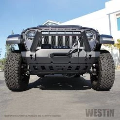 WJ2 Stubby Front Bumper w/LED Light Bar Mount