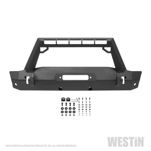WJ2 Stubby Front Bumper w/LED Light Bar Mount